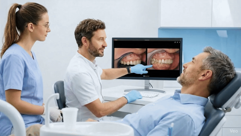 Outil de comparaison avant/après pour photos dentaires